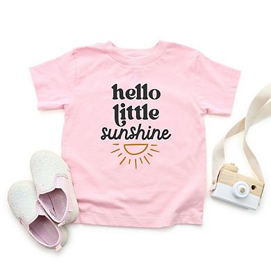 Hello Little Sunshine Toddler Short Sleeve Graphic Tee