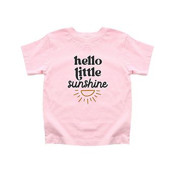 Hello Little Sunshine Toddler Short Sleeve Graphic Tee