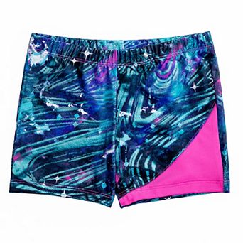 Girls 4-16 Rainbeau Moves Print Inset Shorts