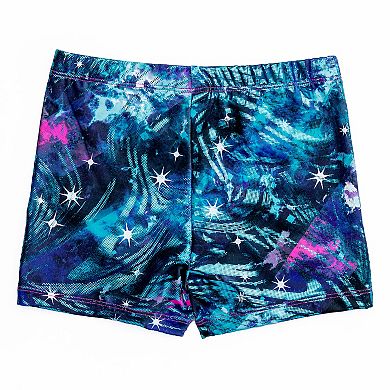 Girls 4-16 Rainbeau Moves Print Inset Shorts