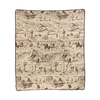 Donna Sharp Cowboy Quilted Throw Blanket