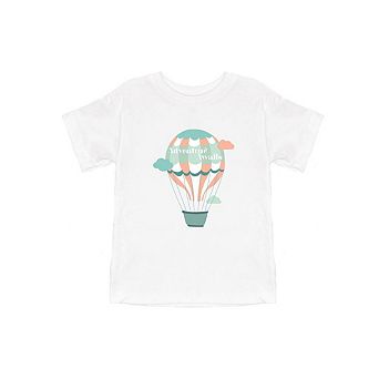 Adventure Awaits Clouds Toddler Short Sleeve Graphic Tee
