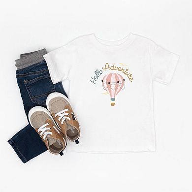 Hello Adventure Balloon Youth Short Sleeve Graphic Tee