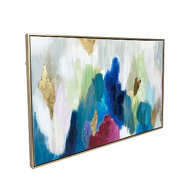 Gallery 57 Color Cascade Abstract Floating Framed Wall Art