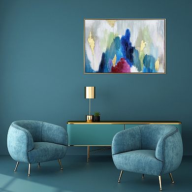 Gallery 57 Color Cascade Abstract Floating Framed Wall Art