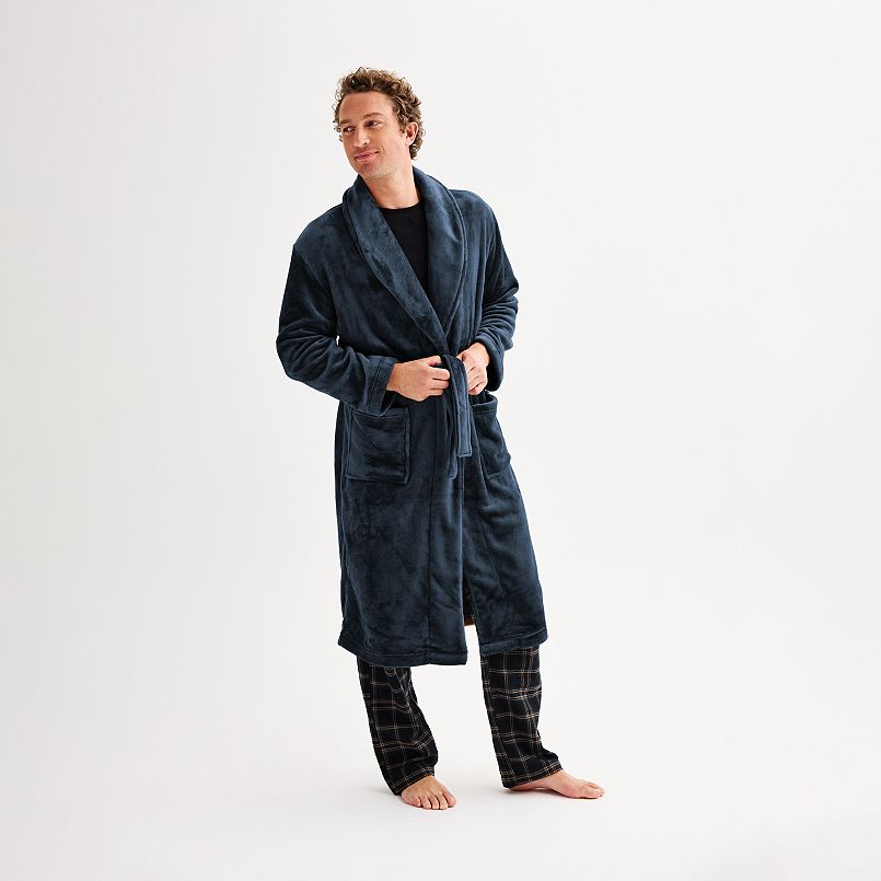 A man in a blue robe