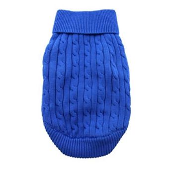 Cotton Cable Knit Dog Sweater