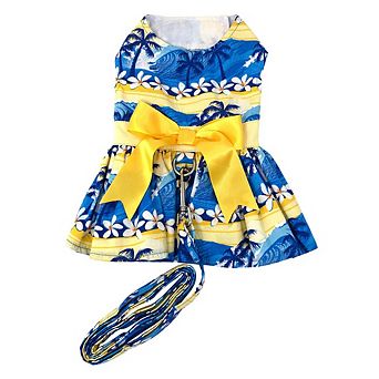Doggie Design Catching Waves Dog Dress With Matching Leash