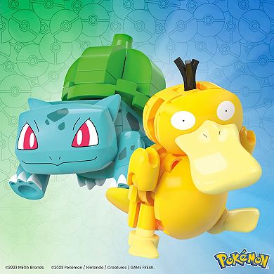 Kids Mega Bloks MEGA Pokémon Bulbasaur & Psyduck Poké Balls Building Toy Kit
