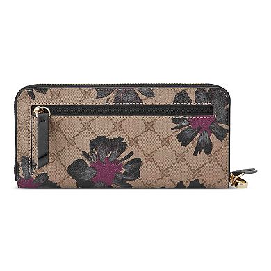Nine West Lockup Zip Around Wallet With Wristlet