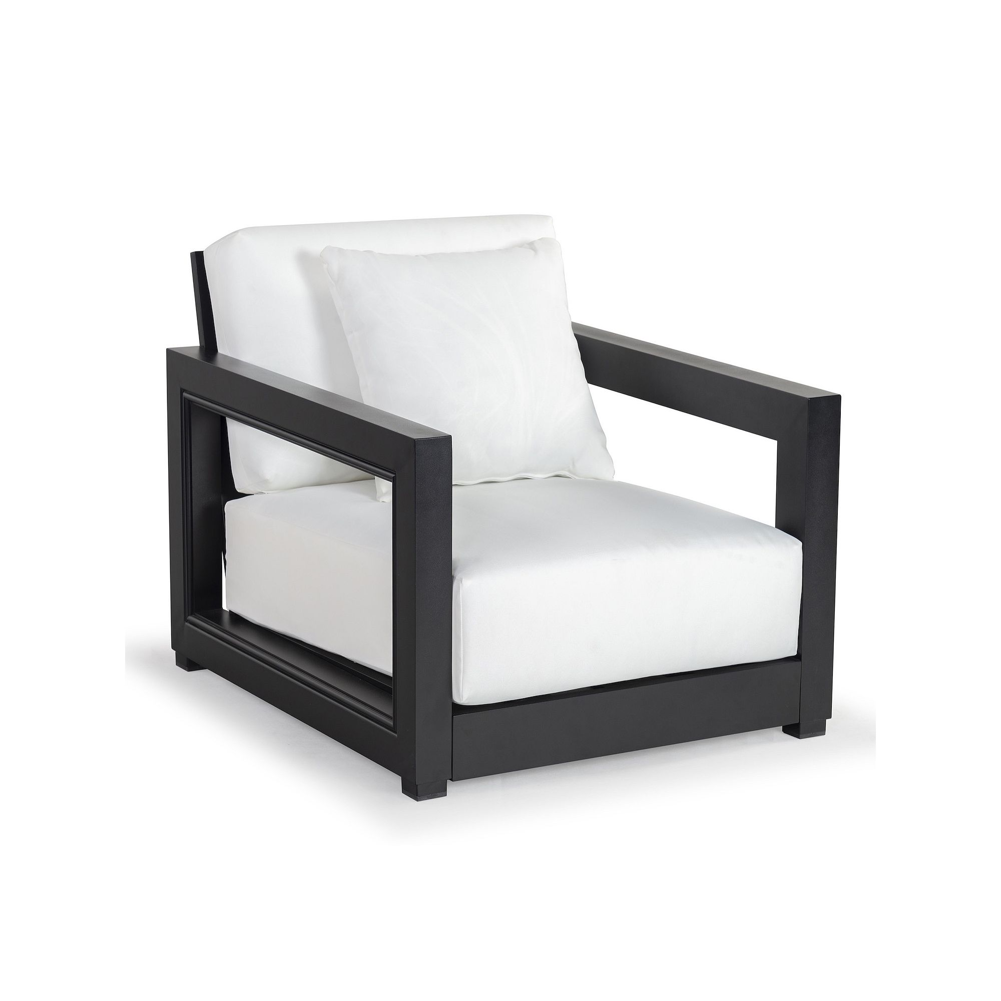 Safavieh Montford Outdoor Arm Chair, Black White