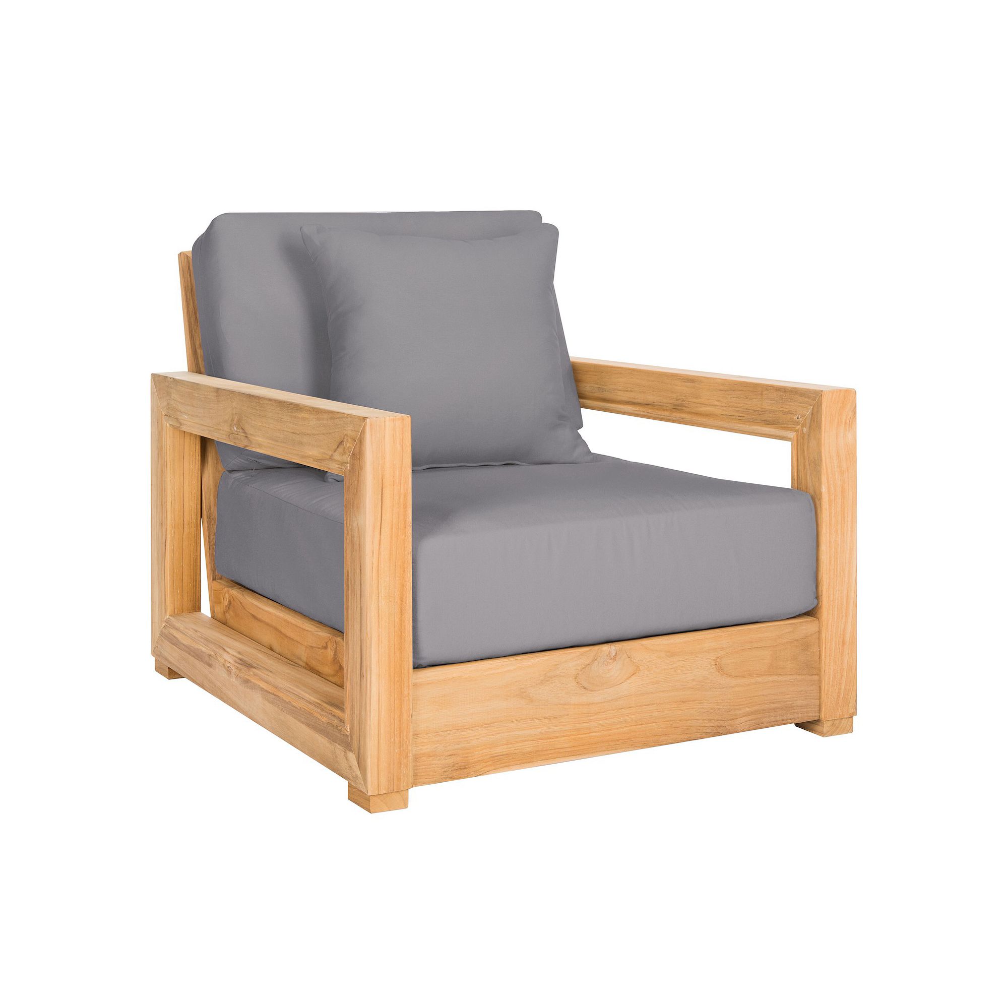 Safavieh Montford Outdoor Arm Chair, Natural Brown