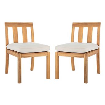 Safavieh Montford Teak Dining Chair 2 pc Set