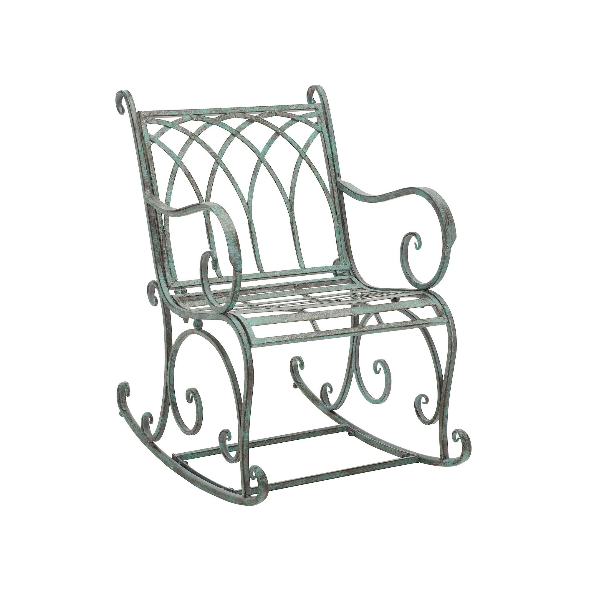 Safavieh Medrano Outdoor Rocking Chair, Antique Dark Green