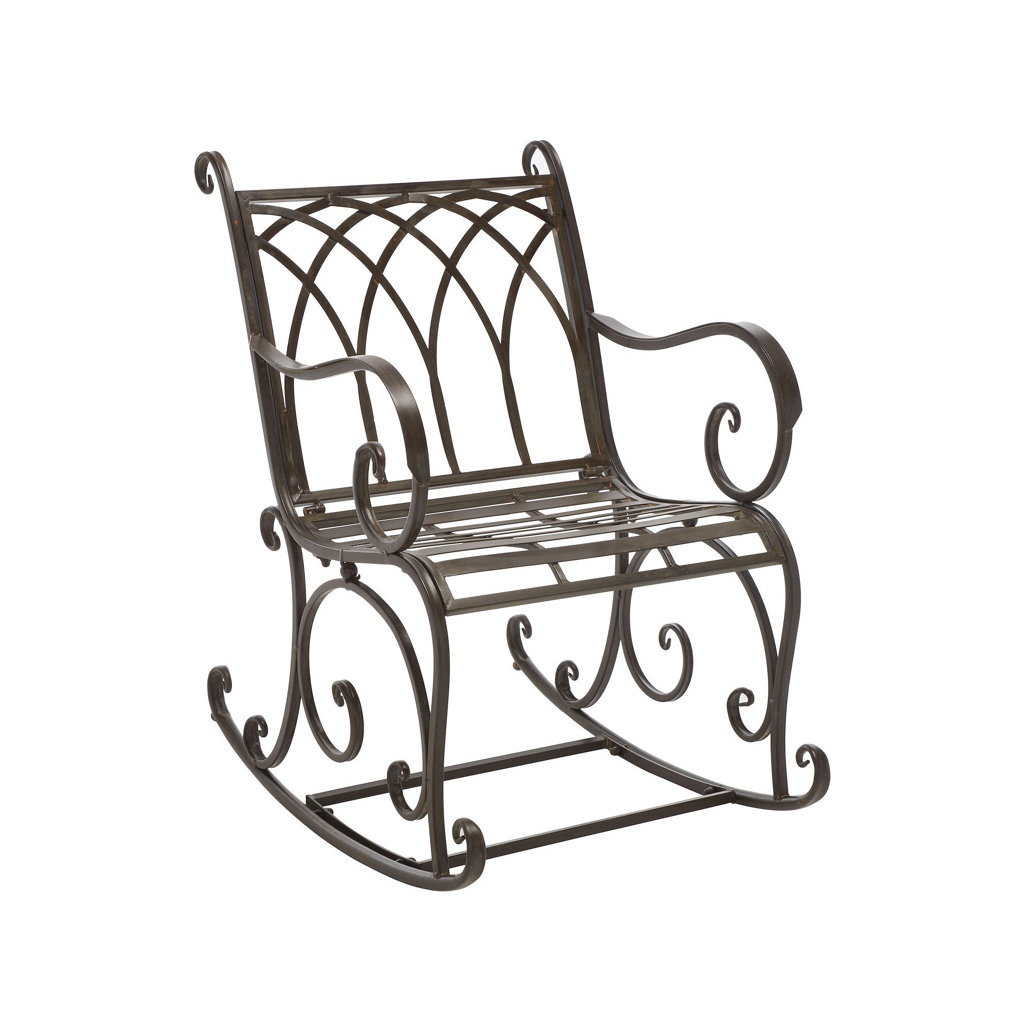 Safavieh Medrano Outdoor Rocking Chair, Rustic Brown