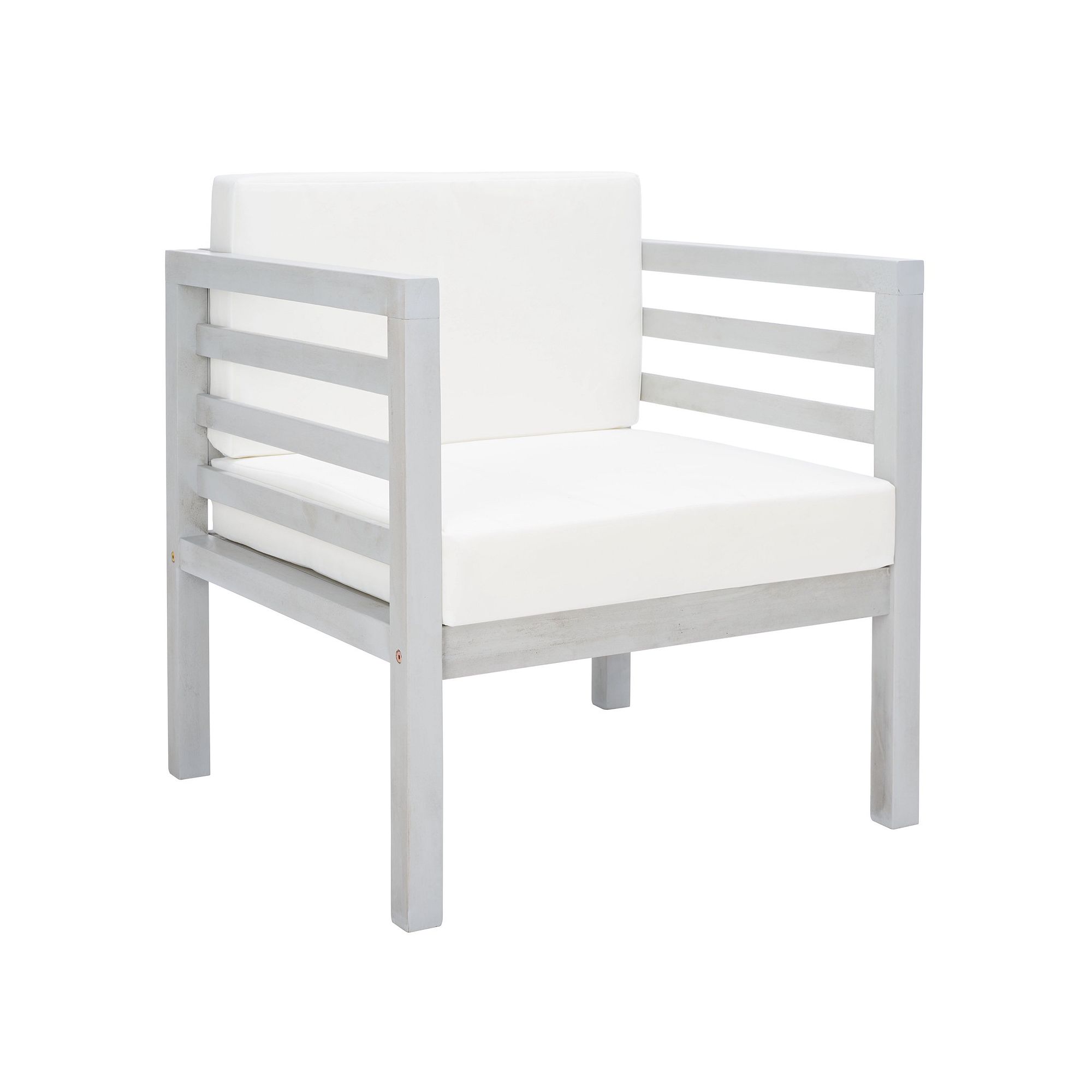 Safavieh Kinnell Outdoor Armchair, Gray Beige