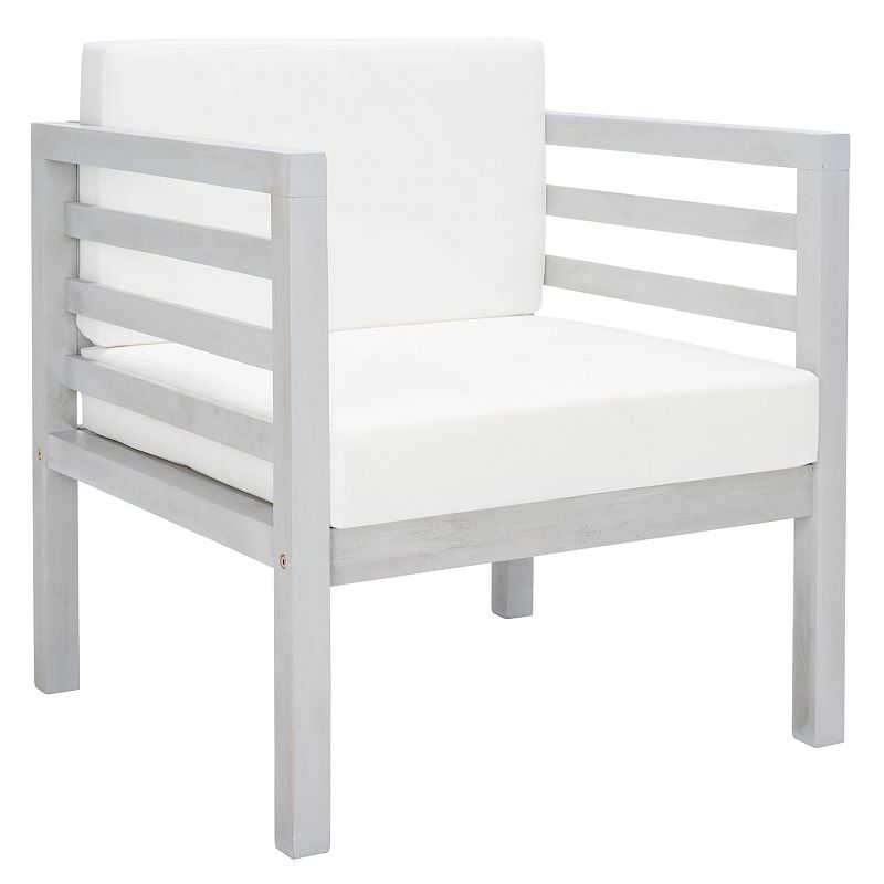 Safavieh Kinnell Outdoor Armchair, Gray Beige