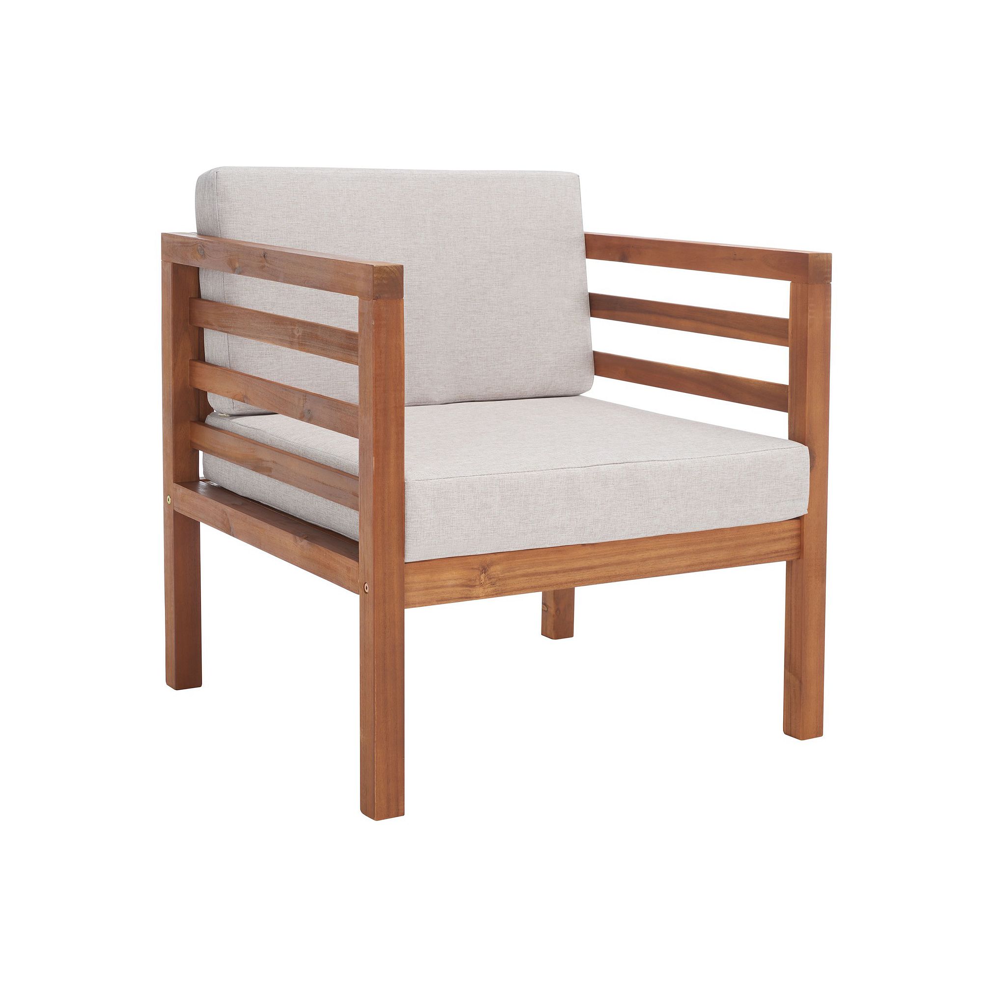 Safavieh Kinnell Outdoor Armchair, Natural Light Gray