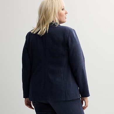 Plus Size Nine West Classic Single-Button Blazer