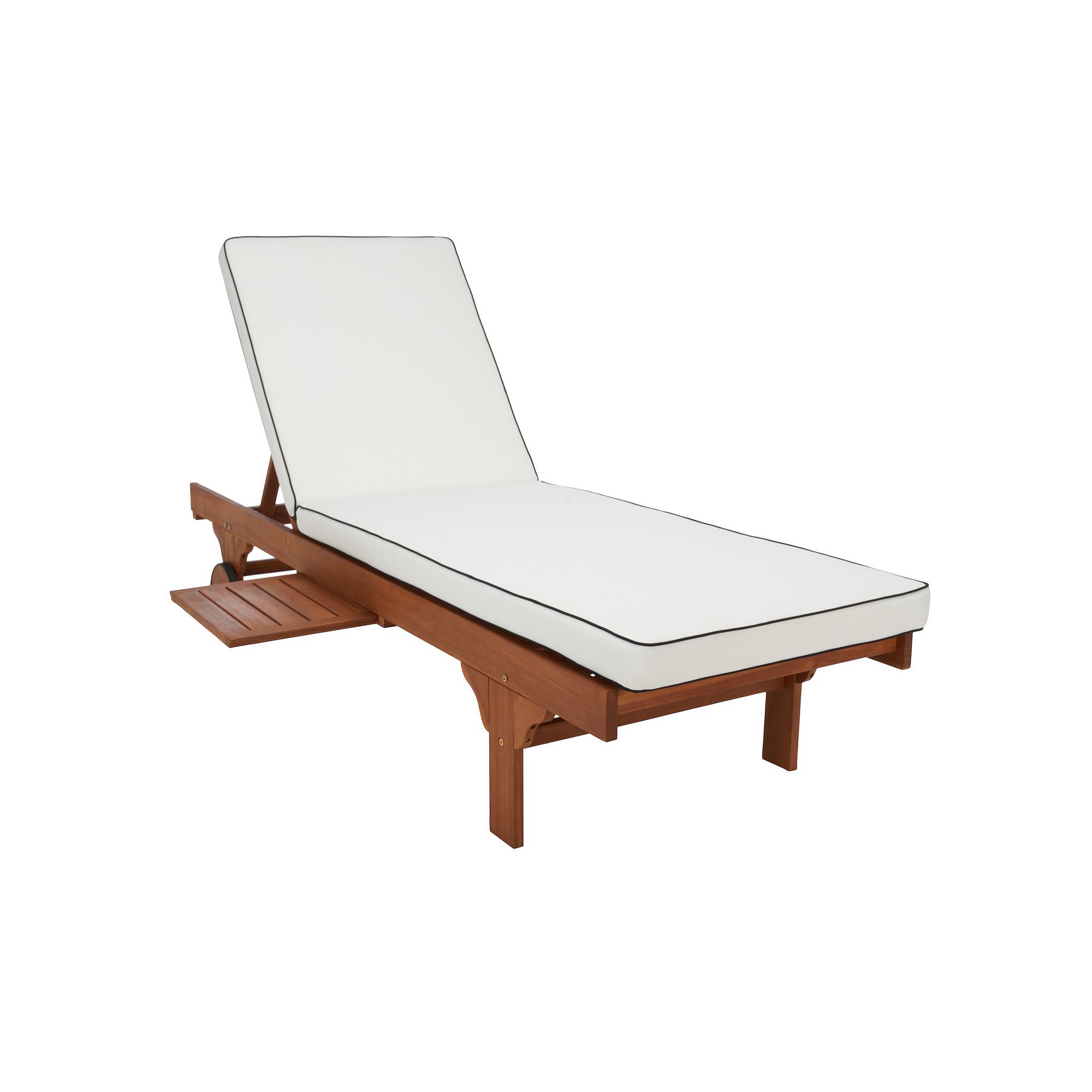 Safavieh Newport Outdoor Lounge Chair, Natural Beige