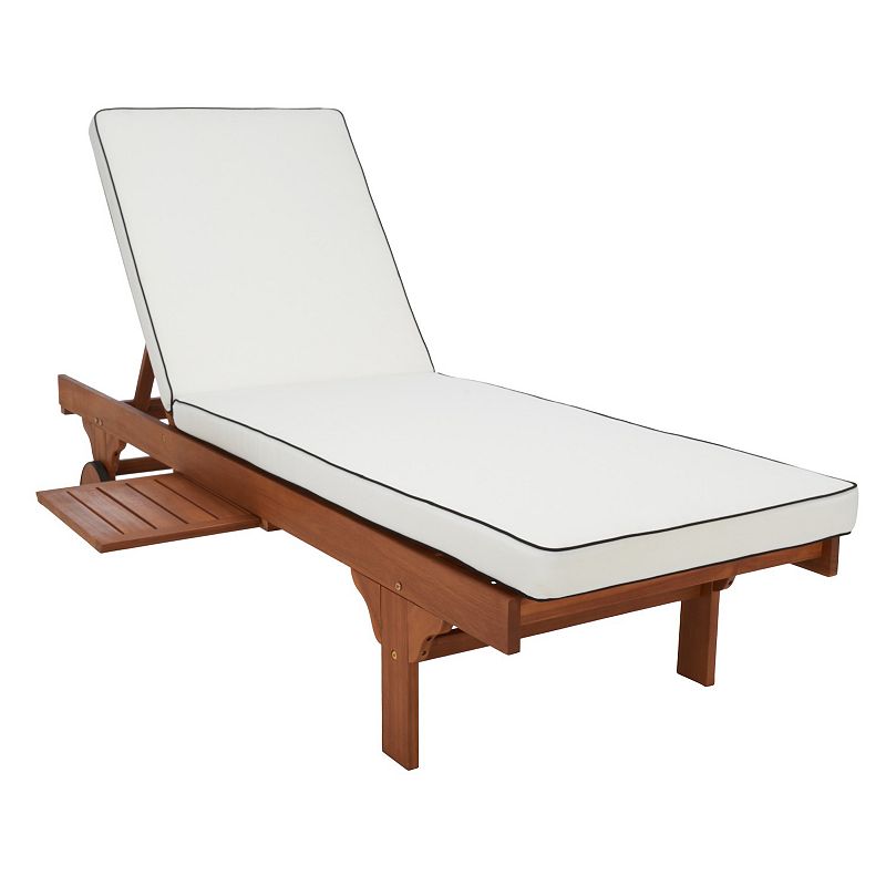 SAFAVIEH Newport Outdoor Patio Lounge Chair  Natural/Beige