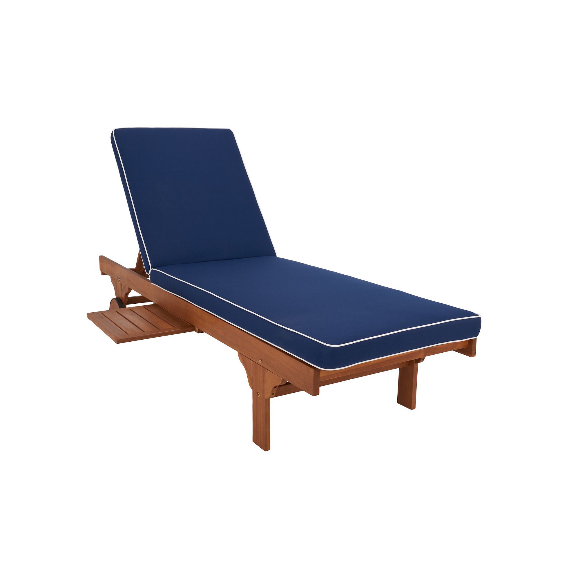 Safavieh Newport Outdoor Lounge Chair, Natural Blue