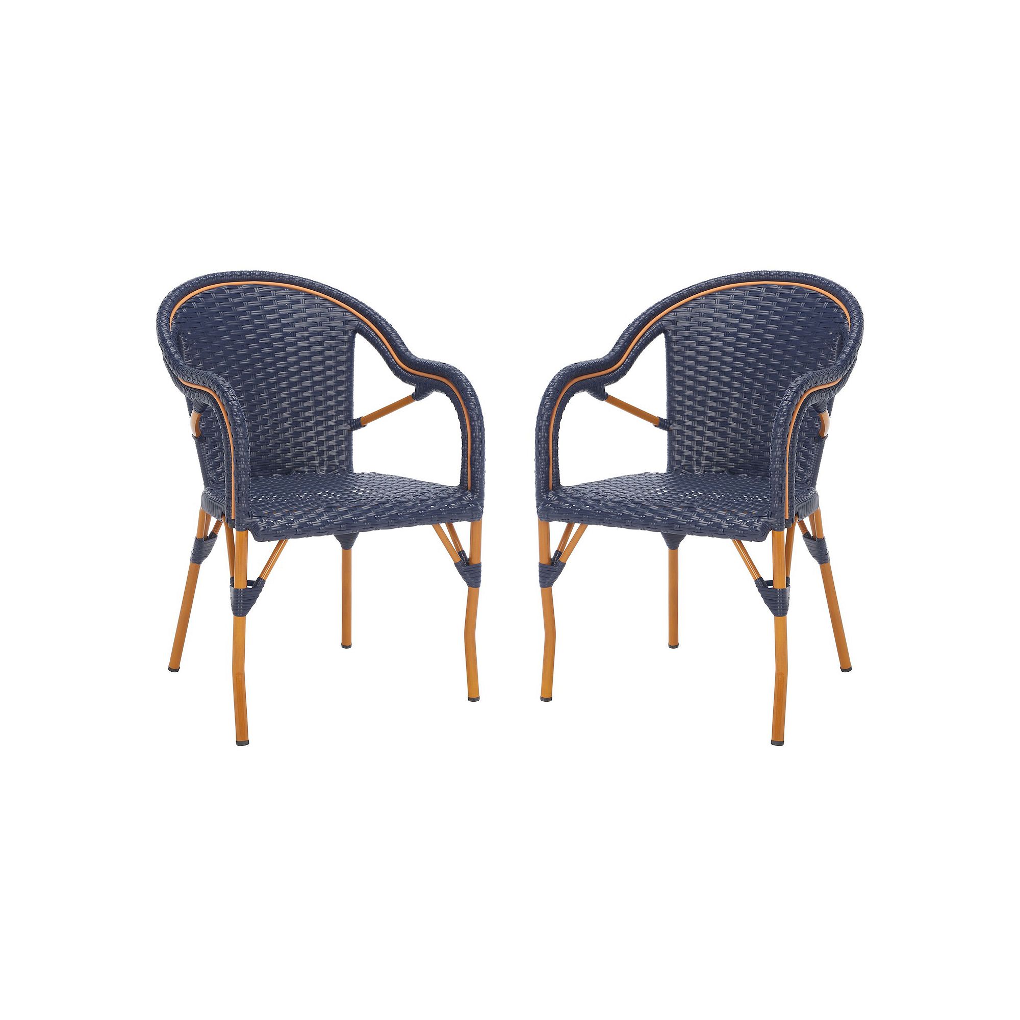 Safavieh California 2-pc. Outdoor Armchair Set, Blue