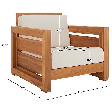 Safavieh Molokai Teak Patio Chair
