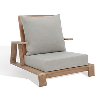 Safavieh Lanai Wood Outdoor Floor Lounge Chair