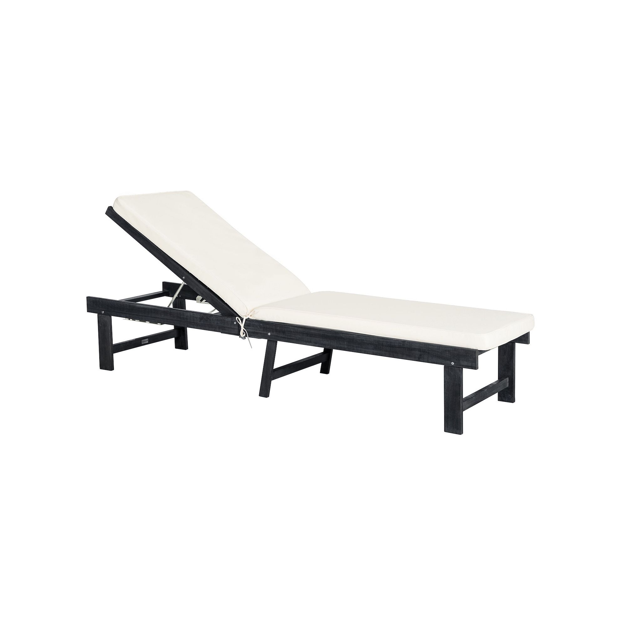 Safavieh Inglewood Lounge Chair, Dark Slate Gray Beige