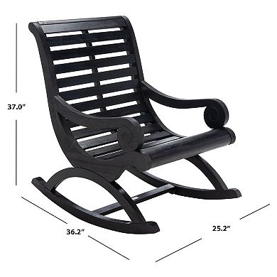 Safavieh Sonora Outdoor Rocking Chair with Slatted Design