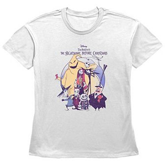 Disney's The Nightmare Before Christmas Juniors' Scary Group Graphic Tee