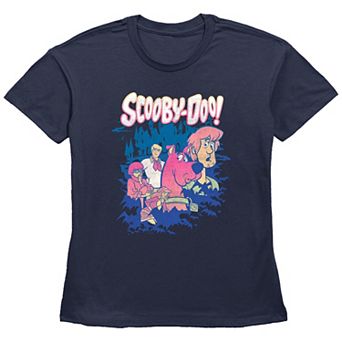 Juniors' Scooby-Doo Group Poster Graphic Tee