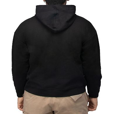 Men's Rinestone Embellished Skull Pullover Hoodie