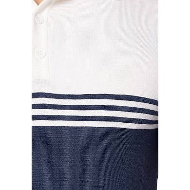 Men's Stripe Polo Sweater