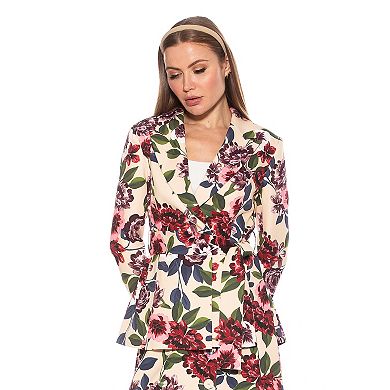 Women's ALEXIA ADMOR Olya Long Blazer Jacket with Belt