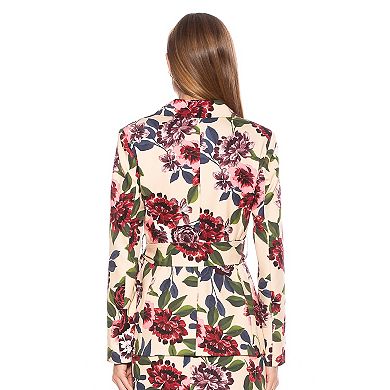 Women's ALEXIA ADMOR Olya Long Blazer Jacket with Belt