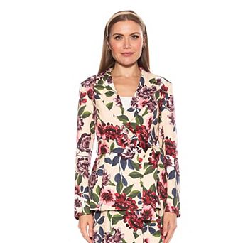 Women's ALEXIA ADMOR Olya Long Blazer Jacket with Belt