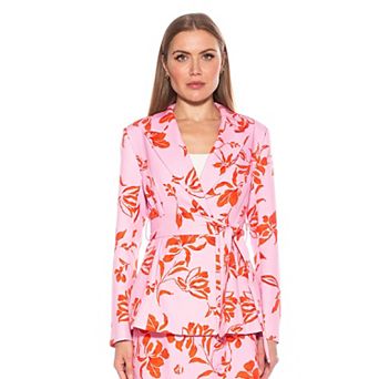 Women's ALEXIA ADMOR Olya Long Blazer Jacket with Belt