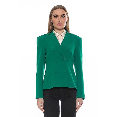 Women's ALEXIA ADMOR Lianne Classic Structured Blazer with Shoulder Pads
