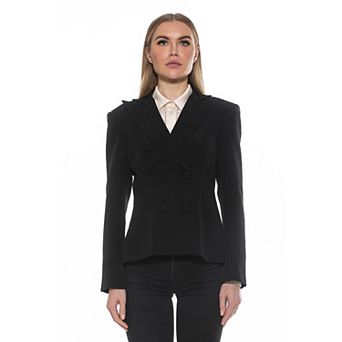 Women's ALEXIA ADMOR Lianne Classic Structured Blazer with Shoulder Pads