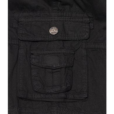 Boys Belted Twill Cargo Shorts