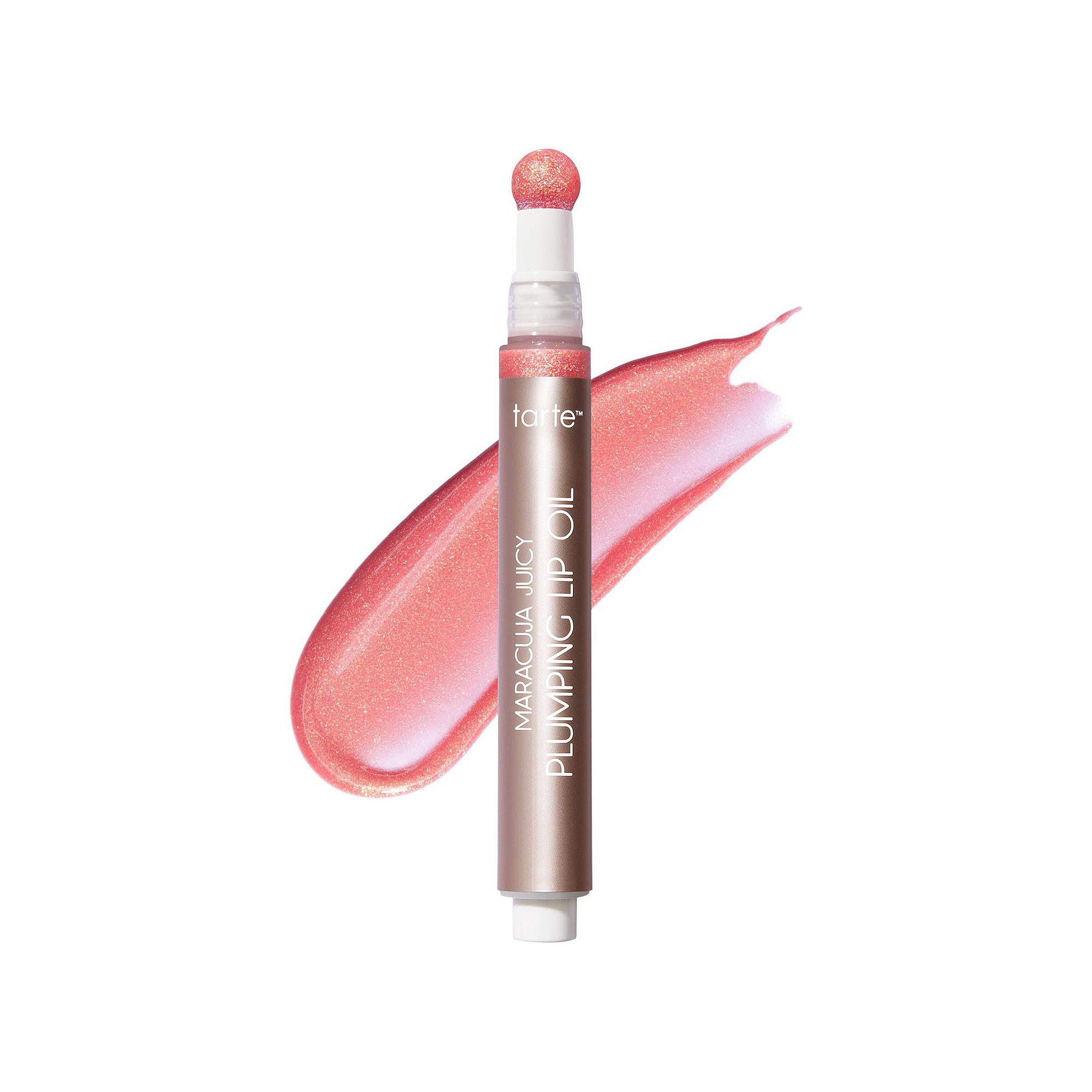 tarte maracuja juicy plumping lip oil, Size: 0.09Oz, Shimmering