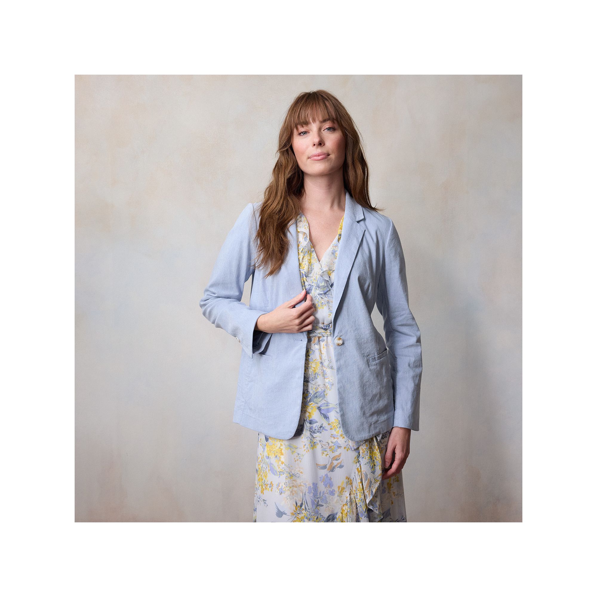 Womens LC Lauren Conrad Notch Collar Blazer, Size: XS, Light Blue