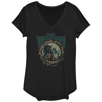Juniors' Universal Monsters The Wolfman Howling Graphic Tee