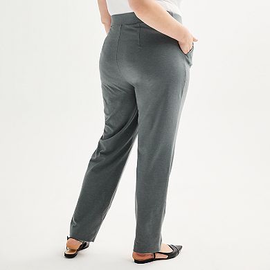 Plus Size Croft & Barrow® Essential Straight Leg Pants