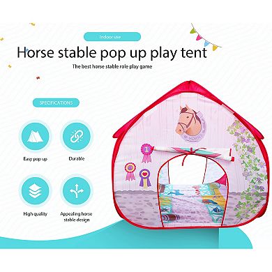 Fun2Give Pop It Up Horse Stable Play Tent