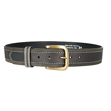 Paul & Taylor Mens Two Tone Bridle Belt With Removable Buckle
