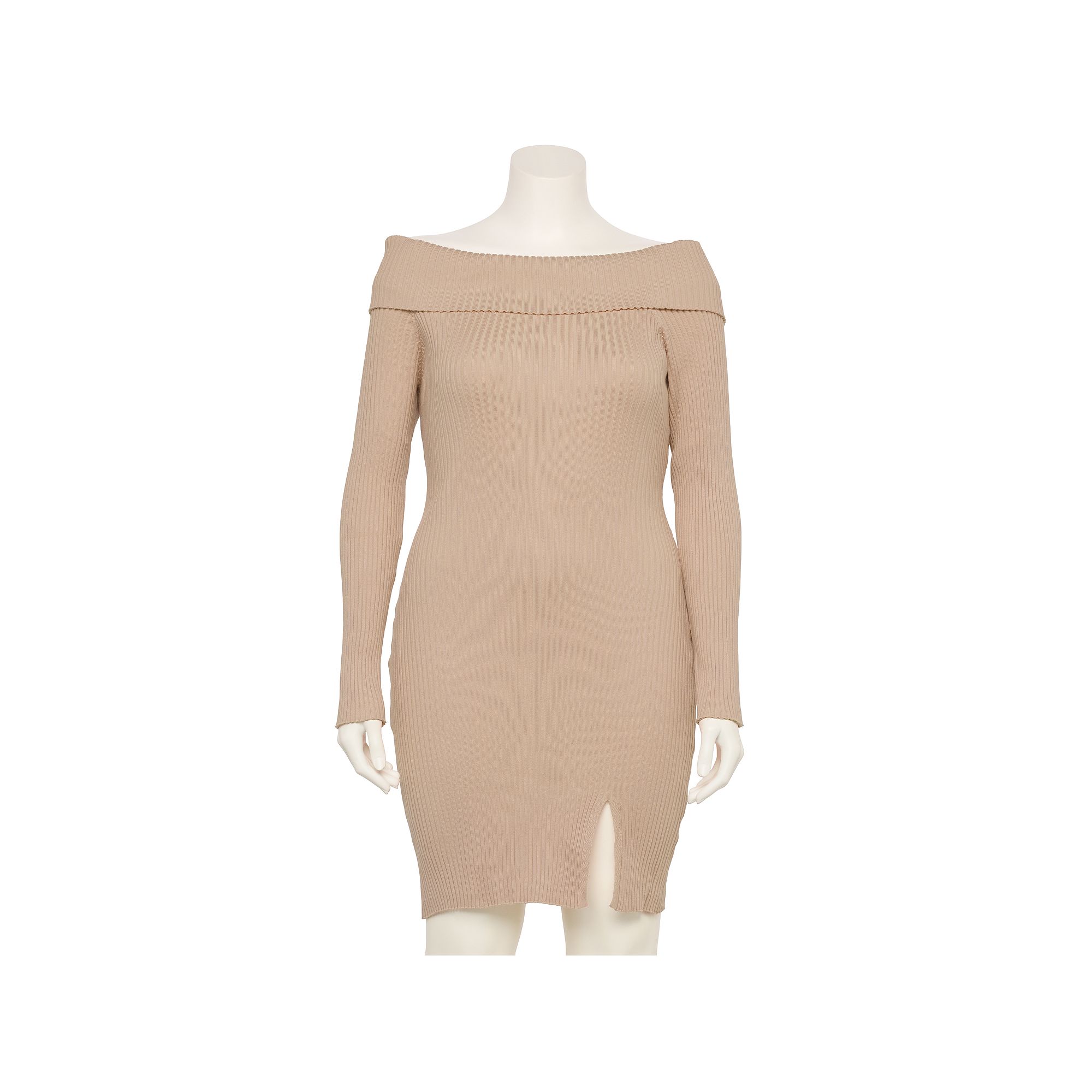 Juniors Plus Size madden girl Marilyn Neck Long Sleeve Mini Dress, Girls,