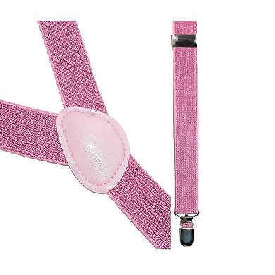 Women's Elastic Glitter Clip-end Suspenders